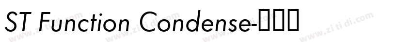 ST Function Condense字体转换